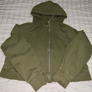Lululemon Scuba Oversized Full Zip - Green Twill